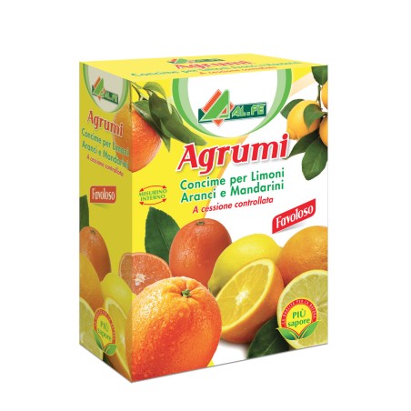Concime per agrumi Al.fe Fino a 4 Mesi Ricco di Tutti Gli Elementi nutritivi 1kg